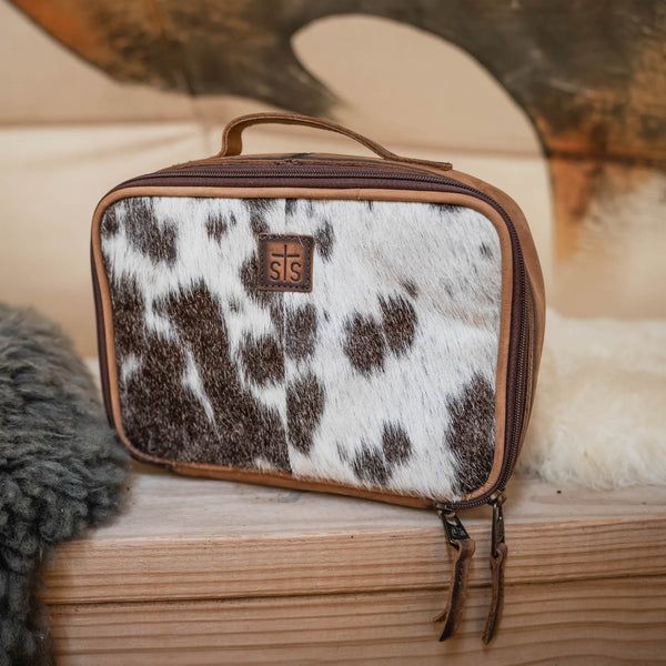 STS COWHIDE YUKON MAKEUP ORGANIZER