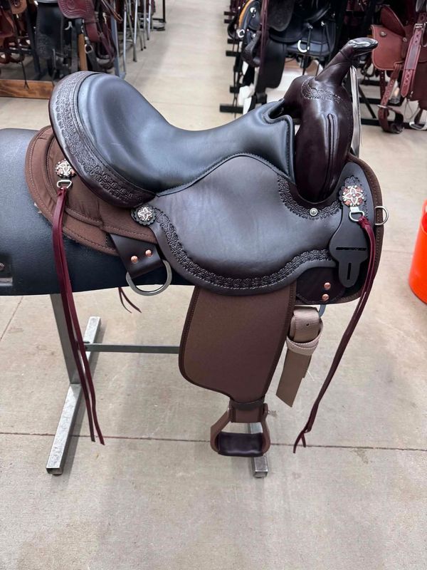 17" Circle Y Daisetta Cordura Trail Saddle - Wide