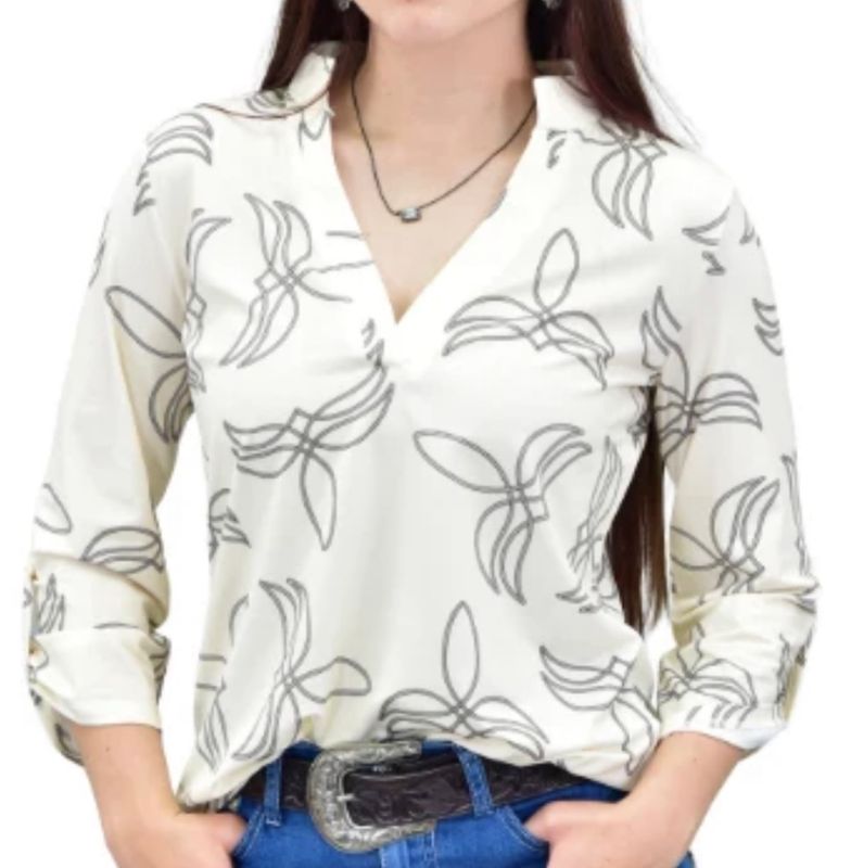 COWGIRL HARDWARE BOOTSTITCH 3/4 HILO TOP
