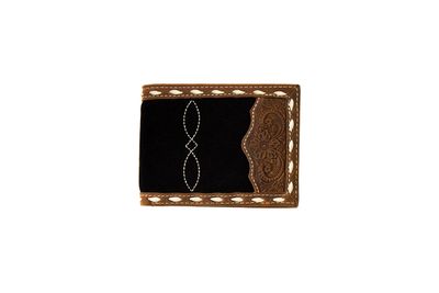 3D SCALLOPED OVERLAY BIFOLD WALLET