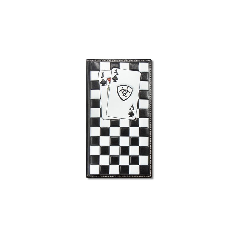 ARIAT CHECKERBOARD RODEO WALLET