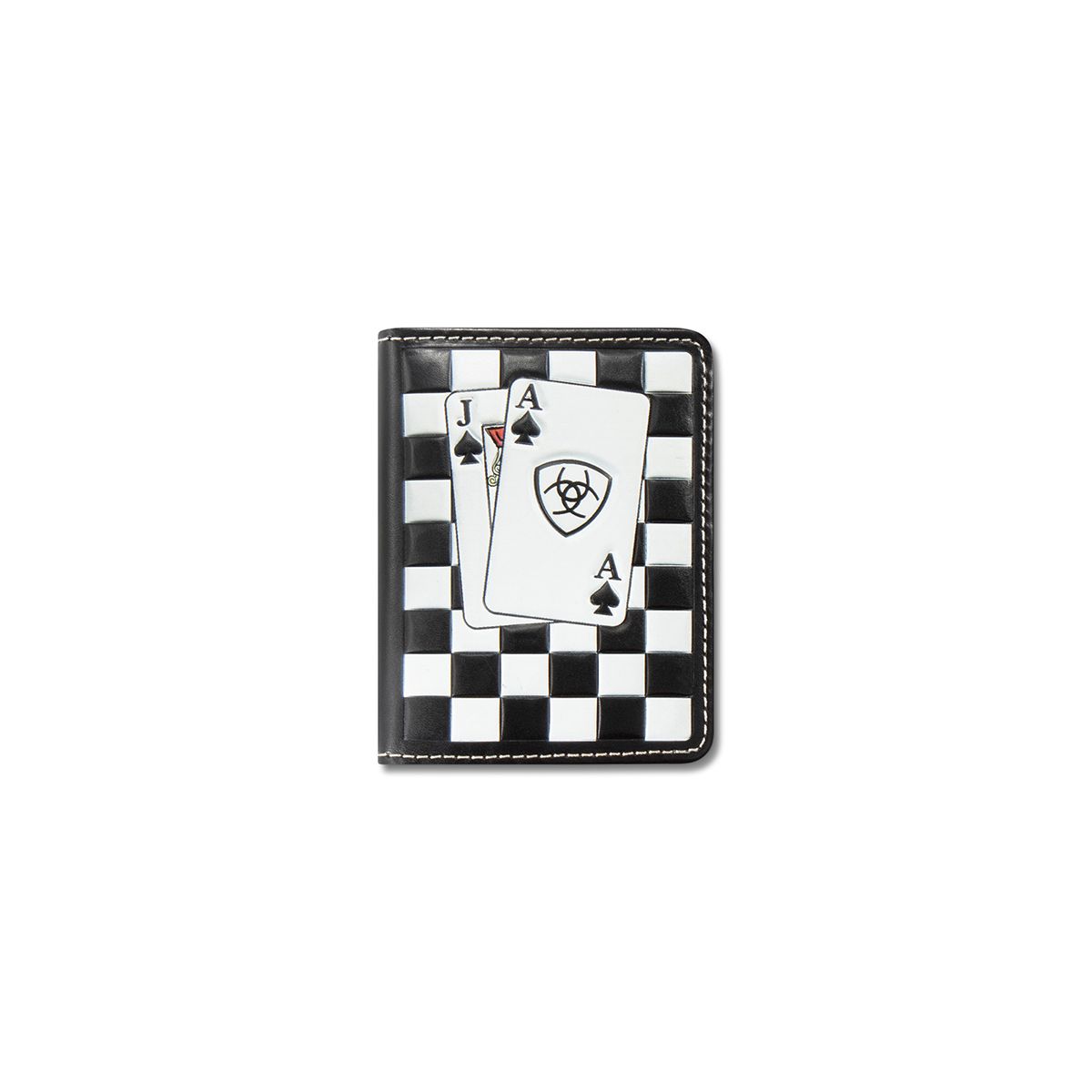 ARIAT CHECKBOARD BIFOLD WALLET
