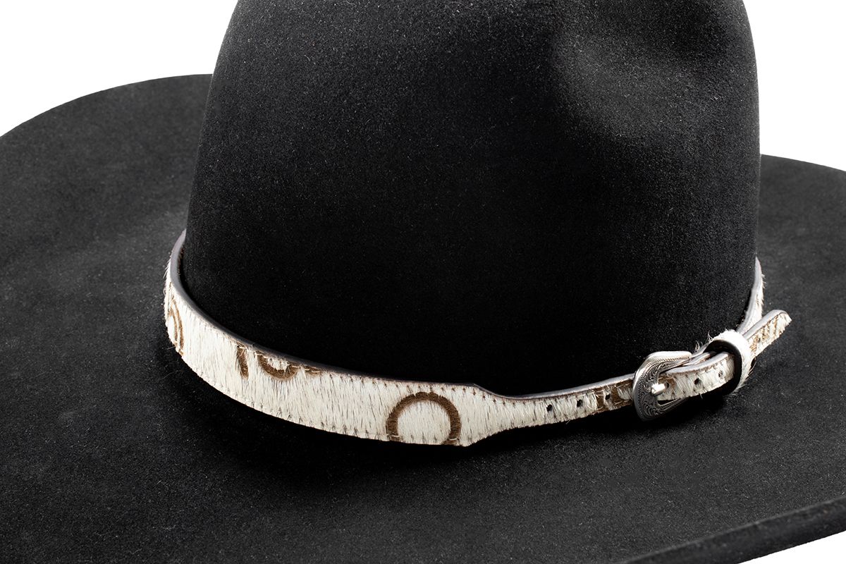 3D 3/4" CALF HAIR BRANDS HAT BAND