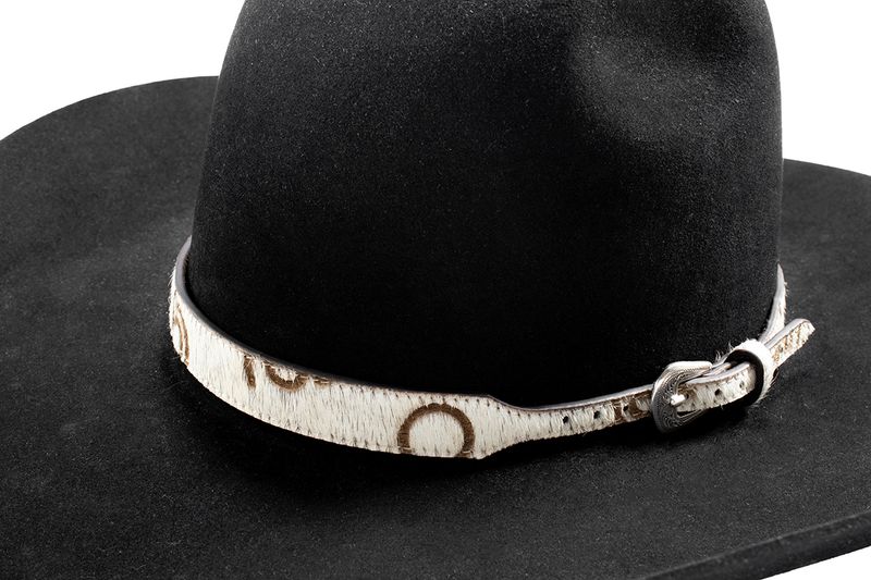 3D 3/4" CALF HAIR BRANDS HAT BAND