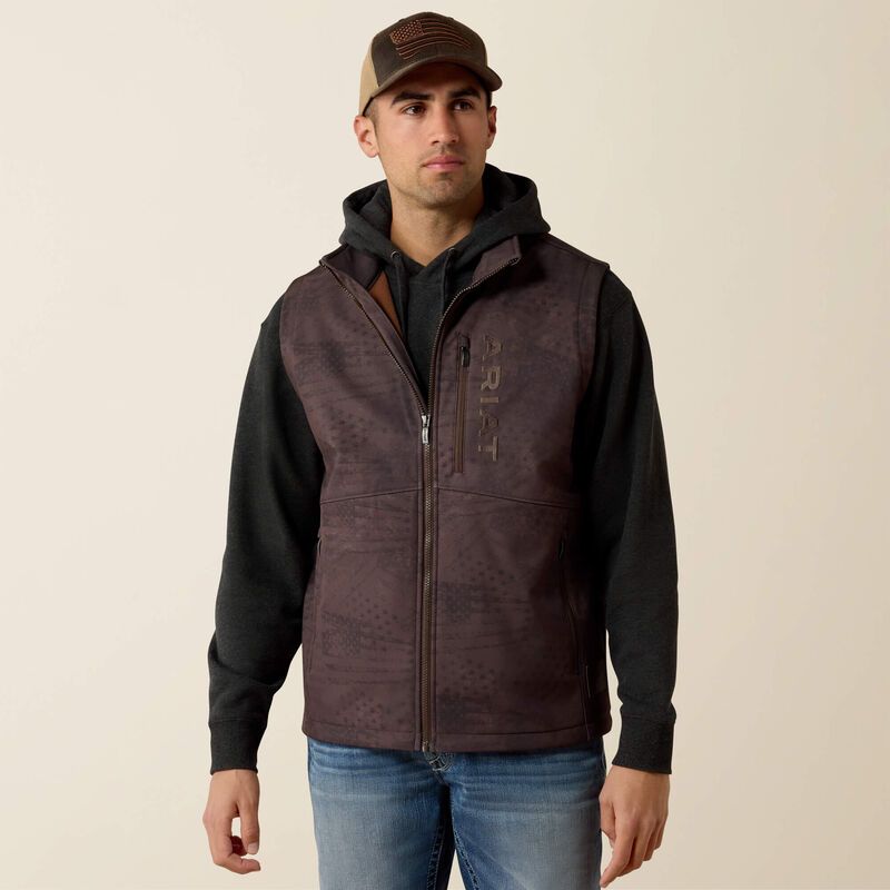 ARIAT PATRIOT FLAG SOFTSHELL VEST