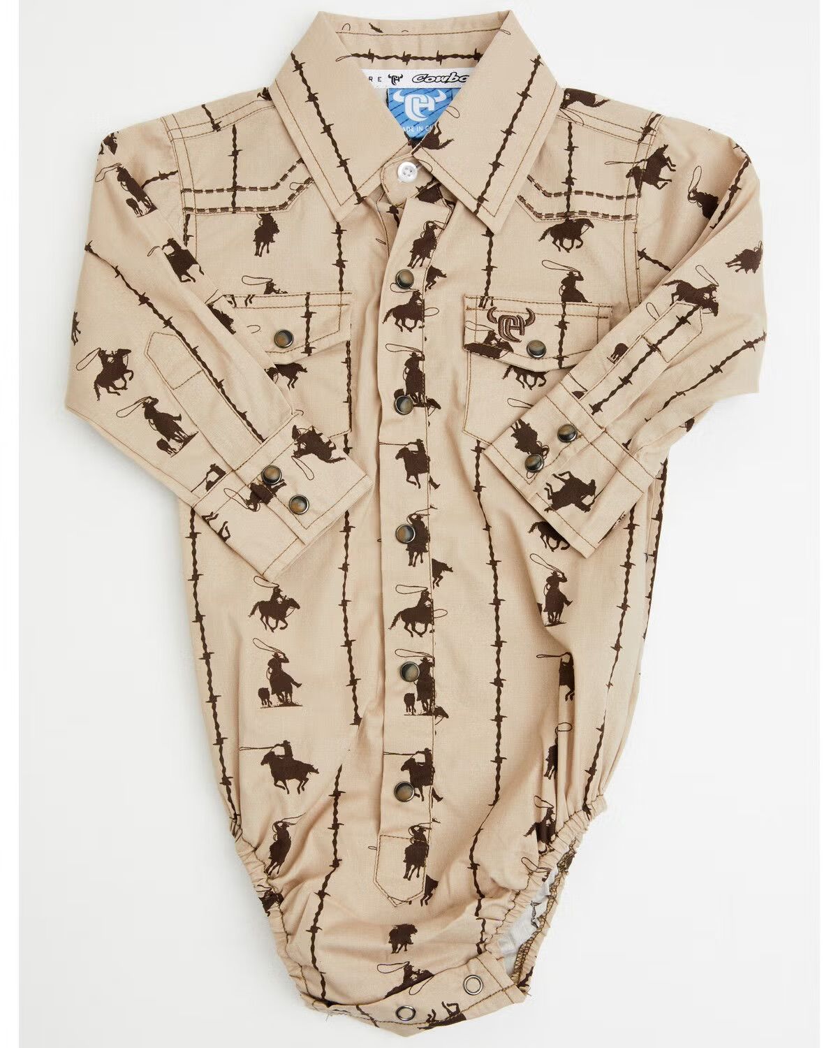 COWBOY HARDWARE BARBED ROPER ROMPER