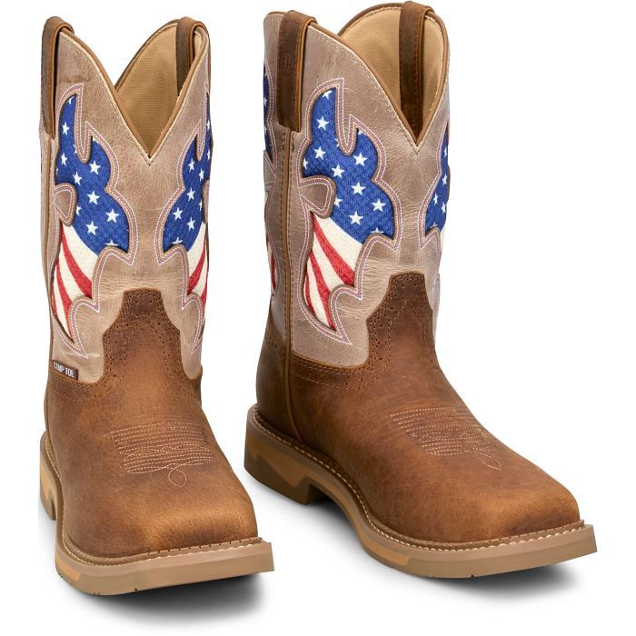 JUSTIN BOLT 11" WATERPROOF COMP TOE WORK BOOT
