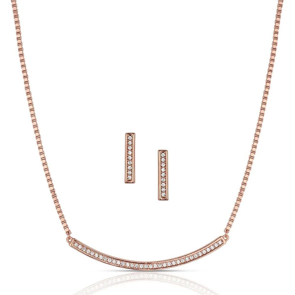 MONTANA SILVERSMITHS SET THE BAR CRYSTAL JEWELRY SET