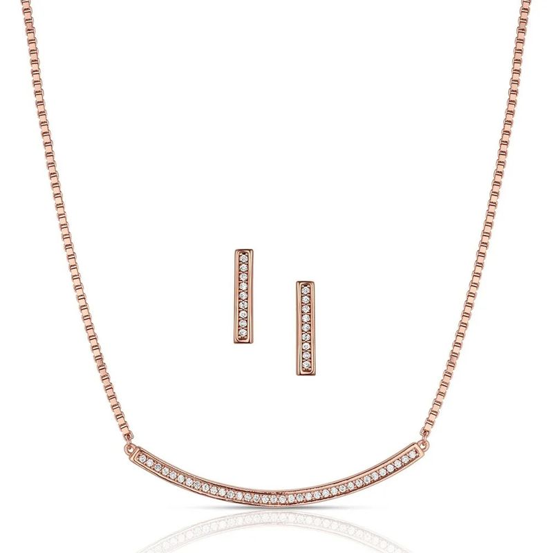MONTANA SILVERSMITHS SET THE BAR CRYSTAL JEWELRY SET