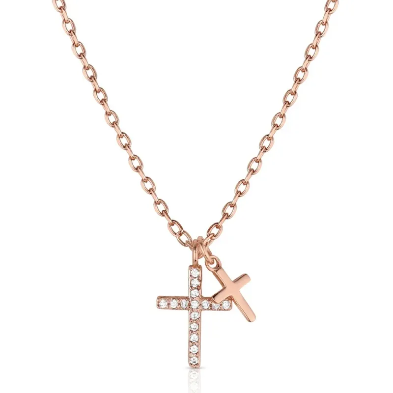 MONTANA SILVERSMITHS DOUBLED DOWN FAITH NECKLACE