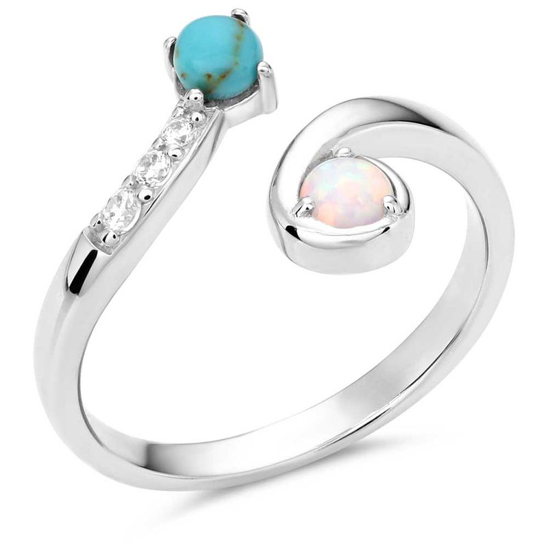 MONTANA SILVERSMITHS BLUE JAY WRAP RING