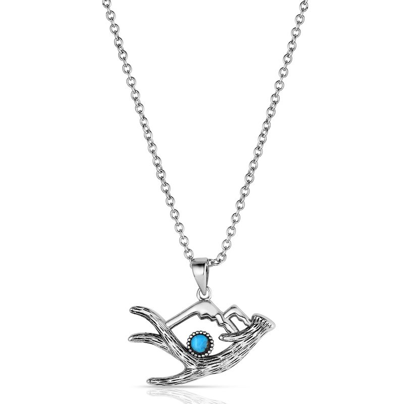 MONTANA SILVERSMITHS HIGHLINE TRAIL TURQUOISE NECKLACE