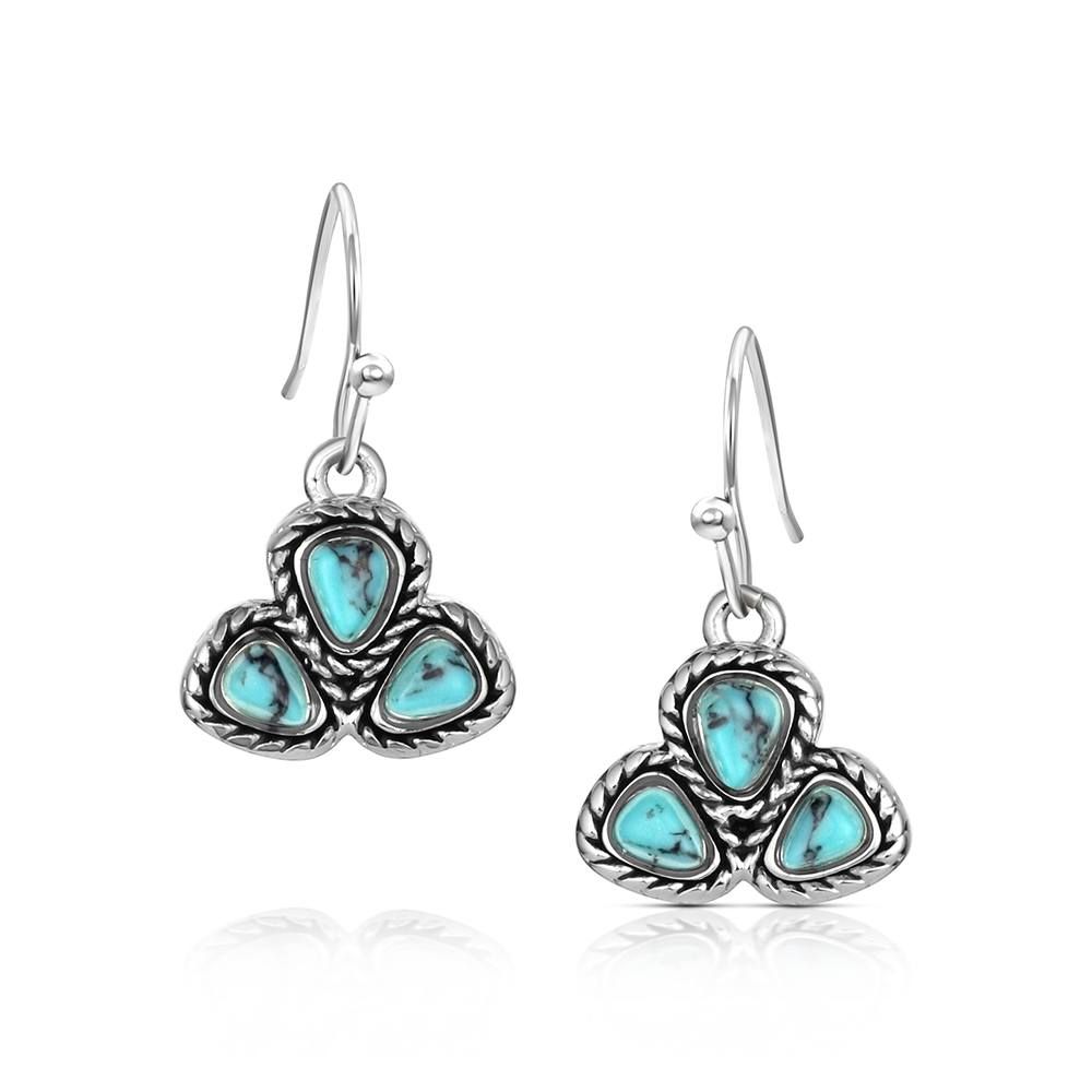 MONTANA SILVERSMITHS DAKOTA SKIES TURQUOISE EARRINGS
