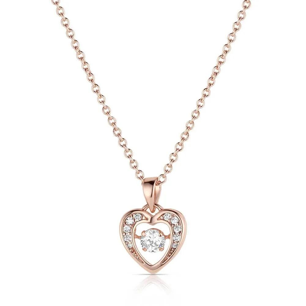 MONTANA SILVERSMITHS LET'S DANCE A LITTLE DANCE ROSE GOLD NECKLACE