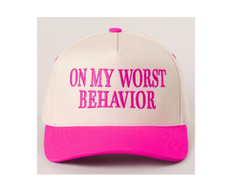 On My Worst Behavior Hat
