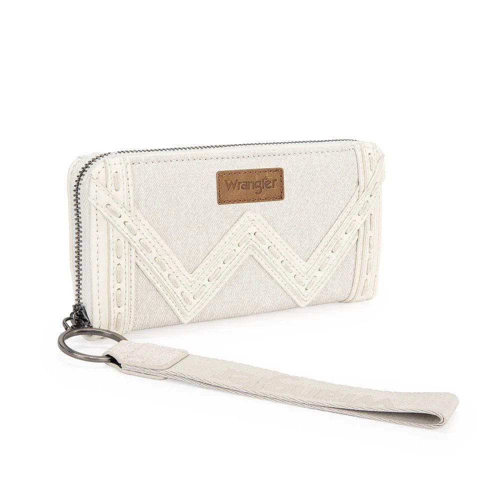 WRANGLER WESTERN CHEVRON RFID WALLET, Color: TAN