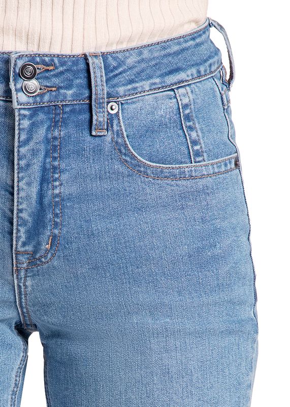 ROCK &amp; ROLL TWO BUTTON HIGH RISE BOOTCUT JEAN