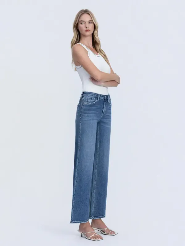 VERVET HIGH RISE ANKLE WIDE JEAN