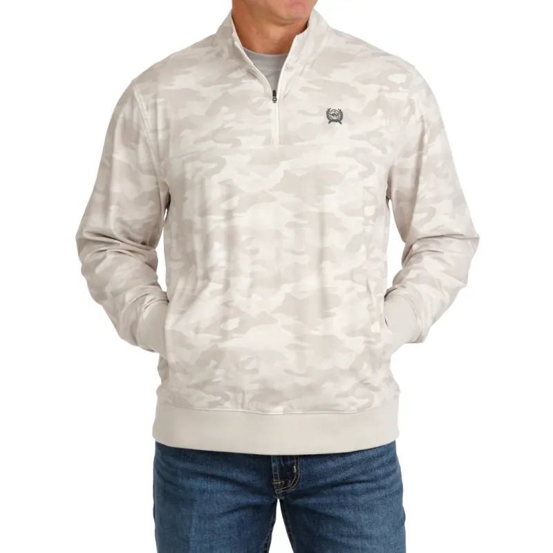 CINCH 1/4 ZIP CAMO PULLOVER