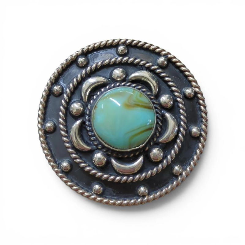 SCARF SLIDE W/TURQUOISE STONE
