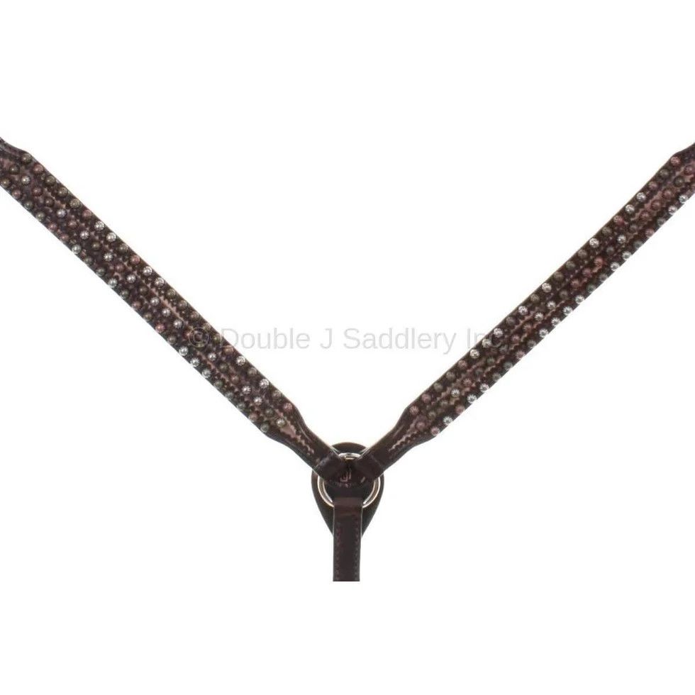 DOUBLE J SADDLERY BROWN VINTAGE BREAST COLLAR