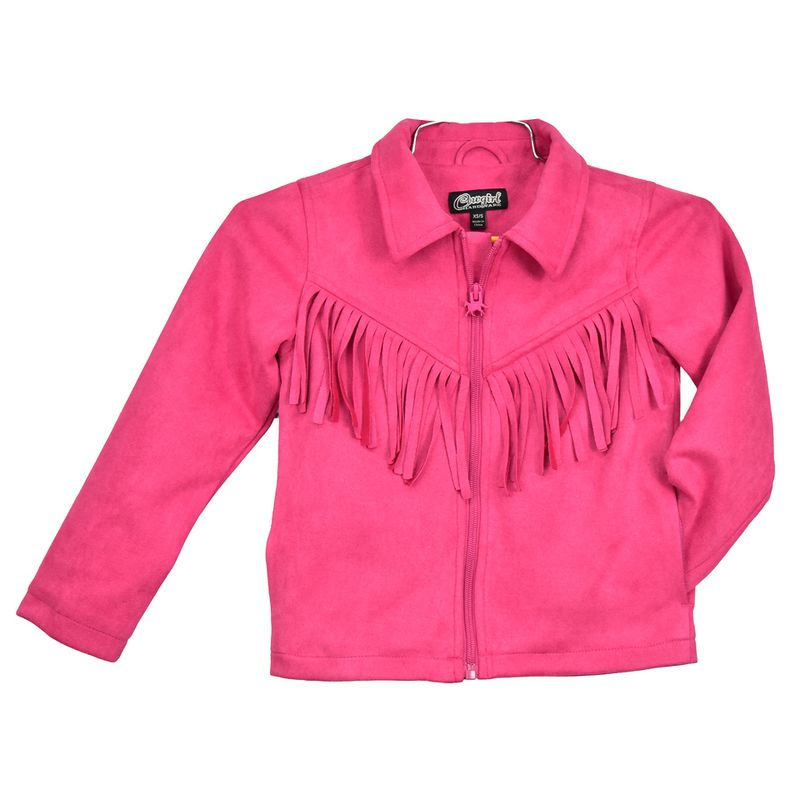 COWGIRL HARDWARE FAUX SUEDE FRINGE JACKET