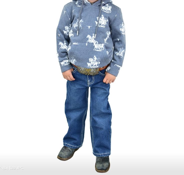COWBOY HARDWARE DESERT BRONC FLEECE HOODY
