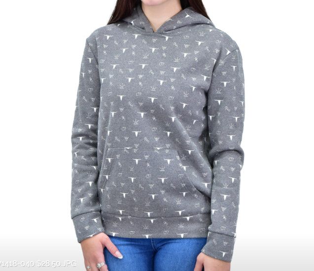 COWGIRL HARDWARE BRANDING IRONS HOODY