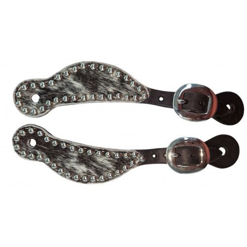 SAN SABA YOUTH SPUR COWHIDE &amp; 1/4" SPOTS