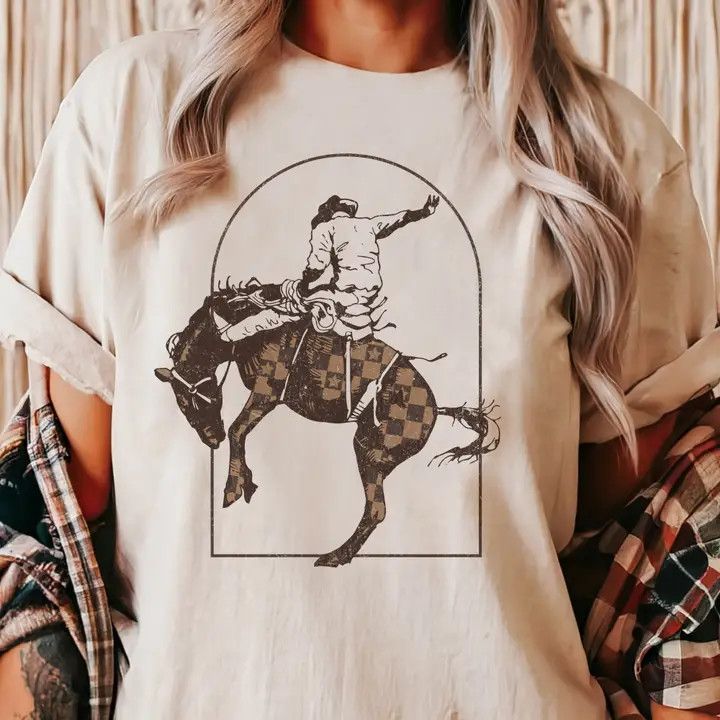 BRONCO CHECKERED TEE