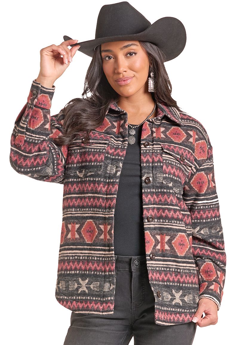 ROCK &amp; ROLL SHERPA LINED SHACKET