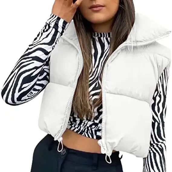 Quilted Crop Vest