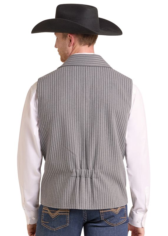 PANHANDLE SLIM PINSTRIPE JACQUARD VEST