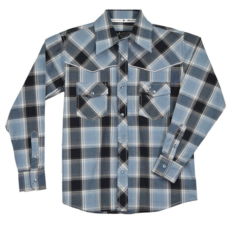 COWBOY HARDWARE PLAID WESTERN SHIRT