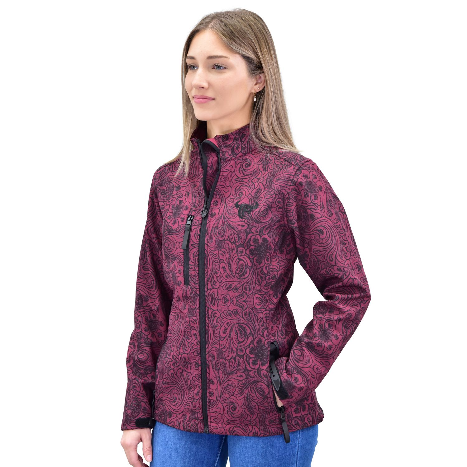 COWGIRL HARDWARE TOOLED POLYSHELL JACKET