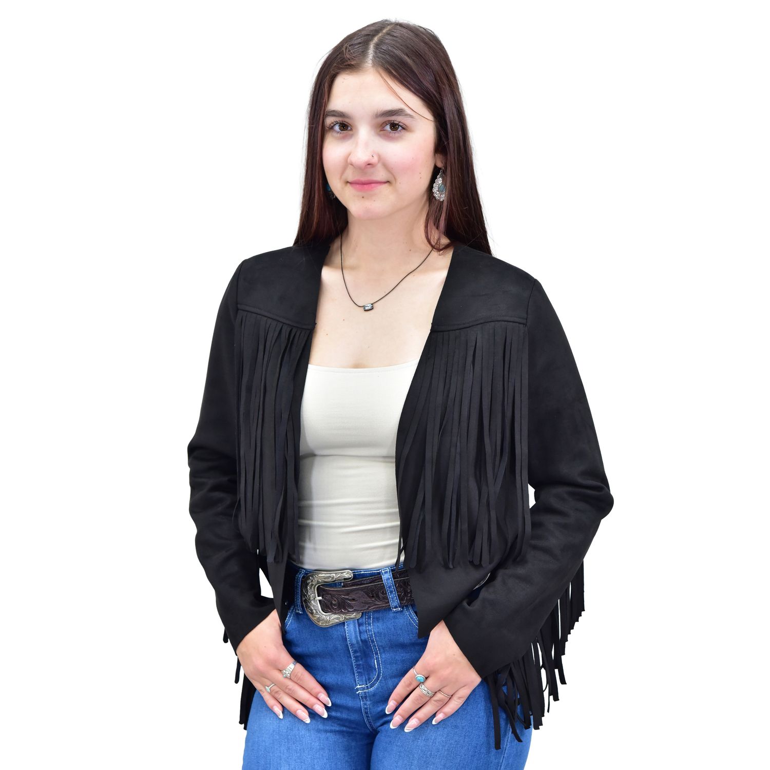 COWGIRL HARDWARE SUEDE BOLERO JACKET
