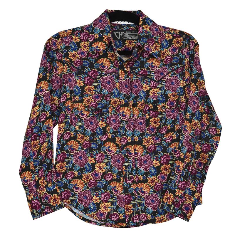 COWGIRL HARDWARE VIBRANT FLOWERS SHIRT