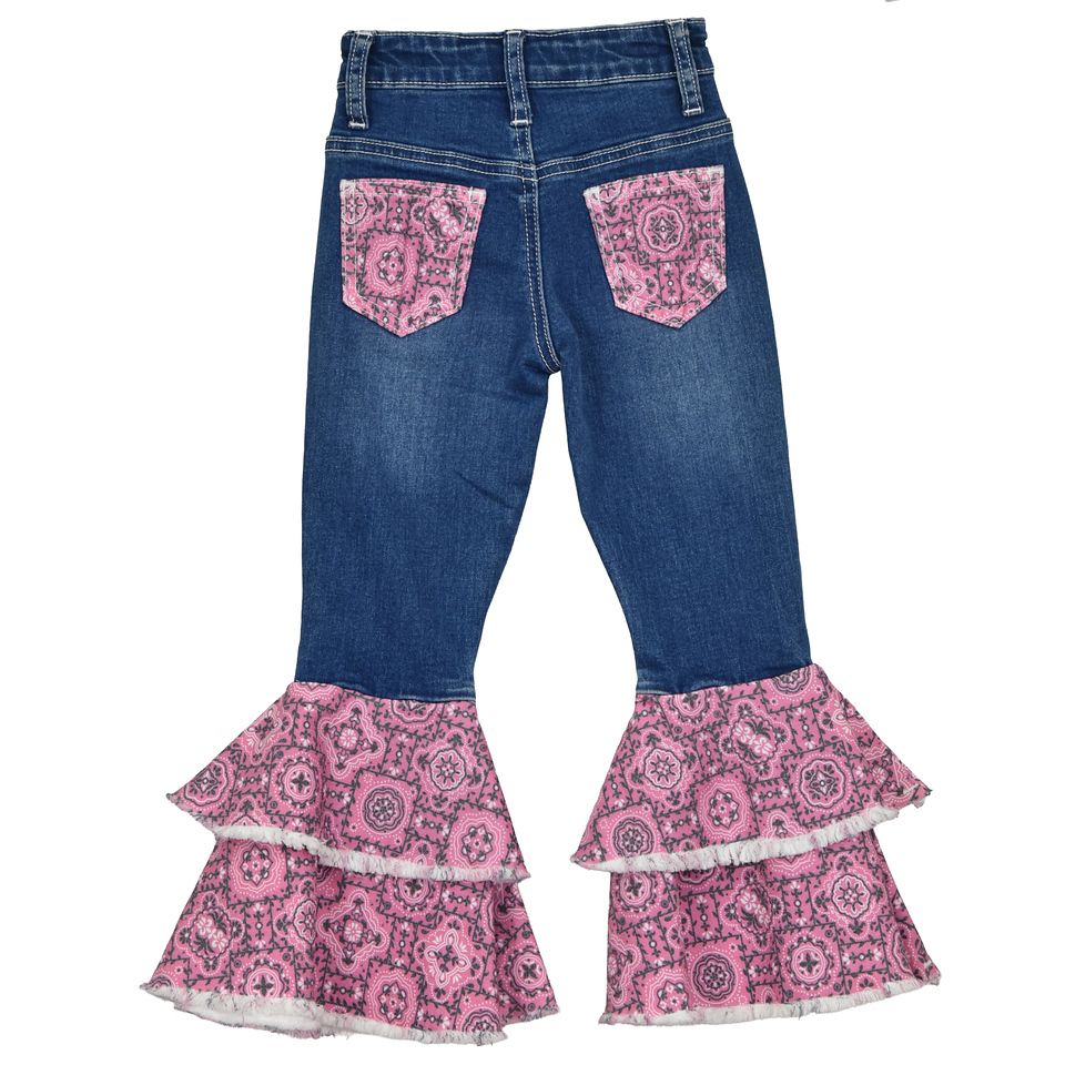 COWGIRL HARDWARE BANDANA DOUBLE RUFFLE JEAN