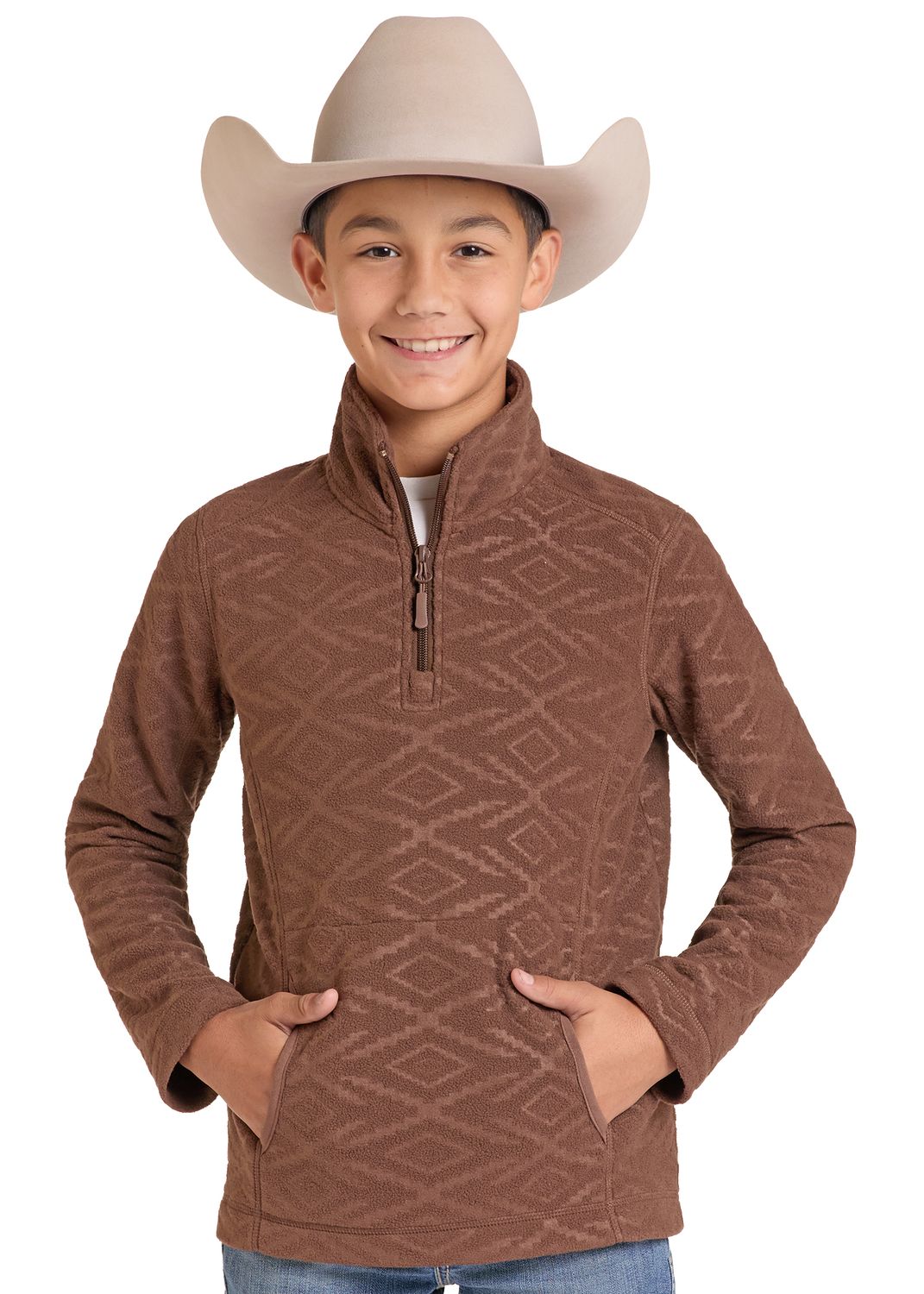 PANHANDLE SLIM AZTEC 1/4 ZIP PULLOVER