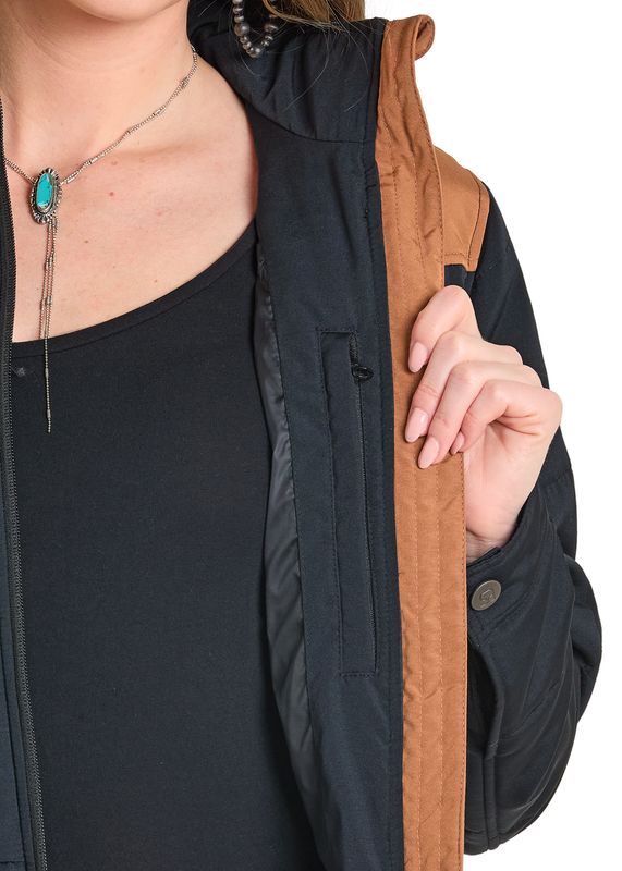 ROCK &amp; ROLL TWO TONE PUFFER JACKET
