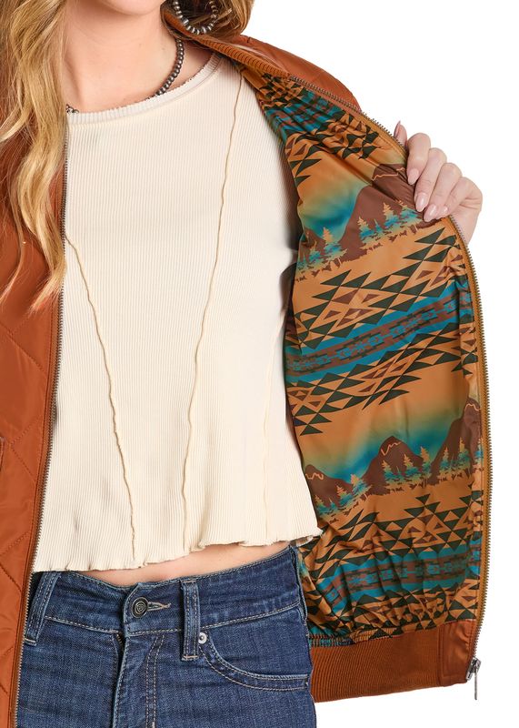 PANHANDLE SLIM QUILTED BOMBER JACKET