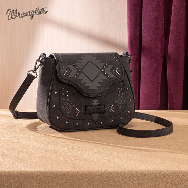 WRANGLER AZTEC SADDLE CROSSBODY BAG
