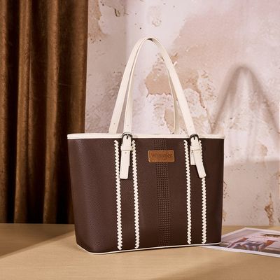 WRANGLER BRAIDED DETAIL TOTE SHOULDER BAG