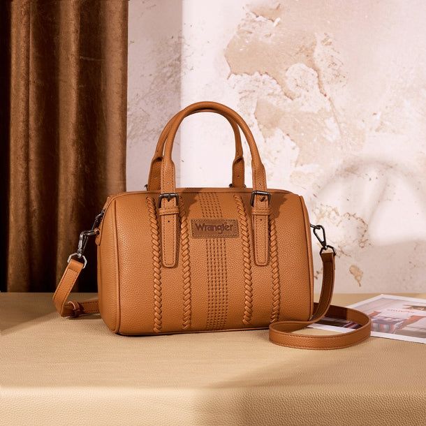 WRANGLER BRAIDED CROSSBODY BOSTON BAG