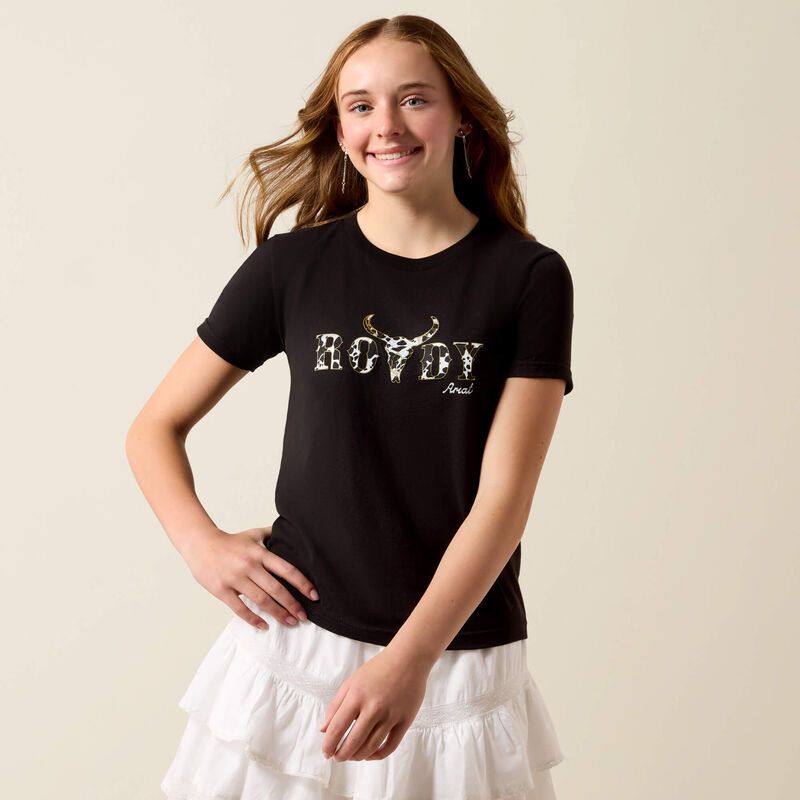 ARIAT ROWDY COWSKULL T-SHIRT
