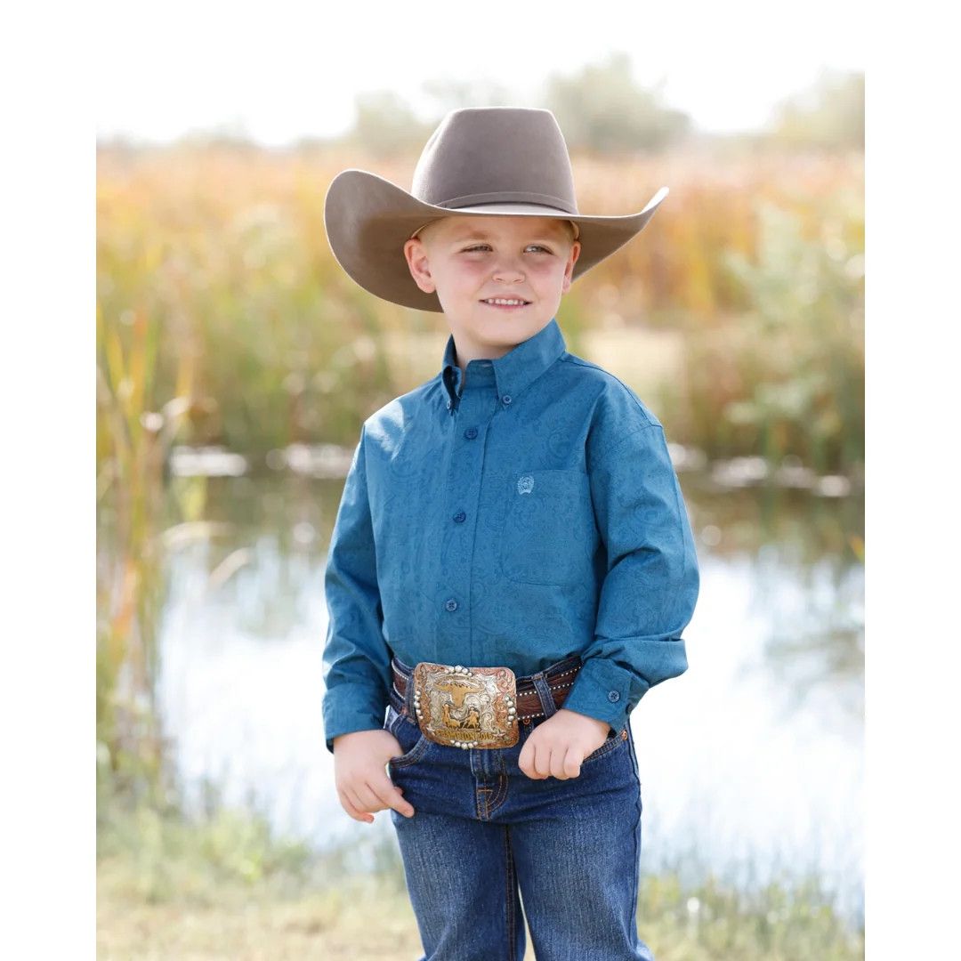 CINCH PAISLEY BUTTON DOWN WESTERN SHIRT