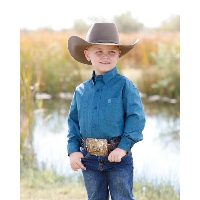 CINCH PAISLEY BUTTON DOWN WESTERN SHIRT