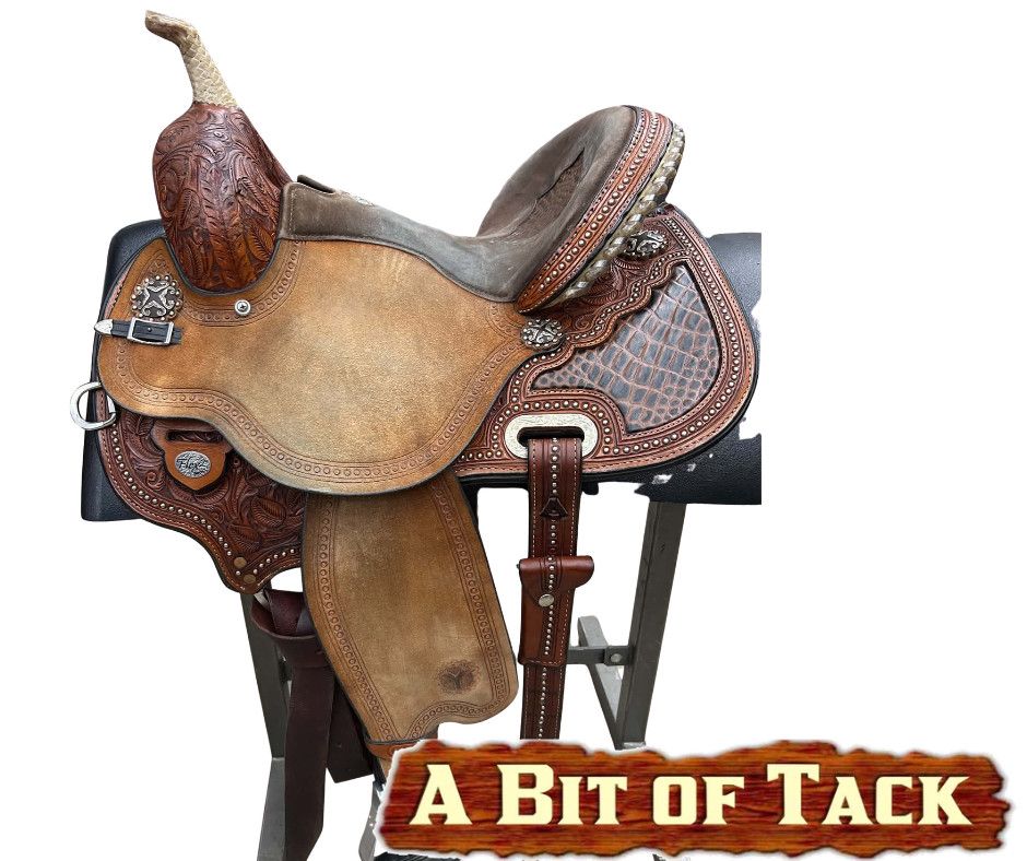 14" Used Circle Y Kelly Kaminski Flex 2® Barrel Saddle - Wide