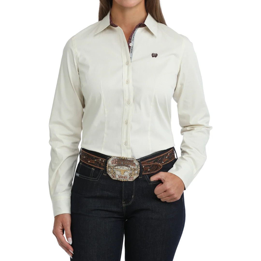CINCH STRIPED BUTTON DOWN SHIRT