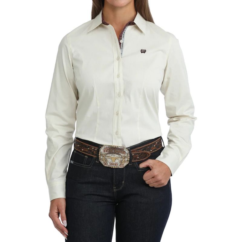 CINCH STRIPED BUTTON DOWN SHIRT